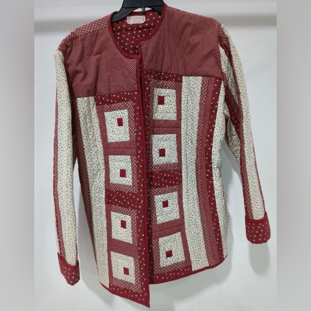 Handcrafted By Frances Quilted Patchwork Utility … - image 1